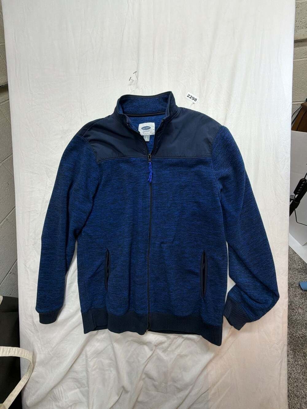 Old Navy Fleece Full Zip Jacket L Tall Blue